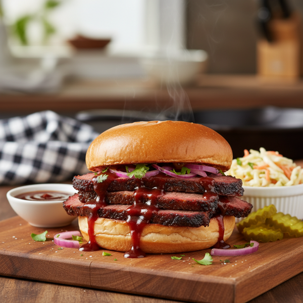 Savory BBQ Brisket Sandwich recipe