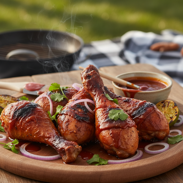 Savory BBQ Chicken Legs with Homemade Sauce recipe
