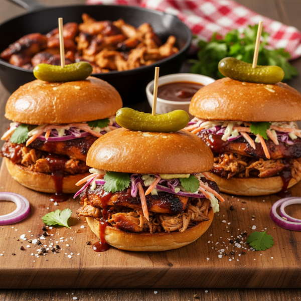 Savory BBQ Chicken Sandwiches recipe