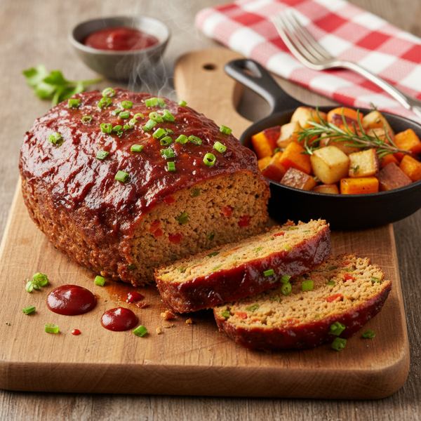 Savory BBQ Turkey Meatloaf Delight recipe