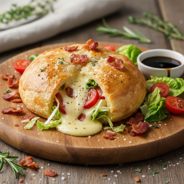 Savory BLT Baked Brie Delight recipe