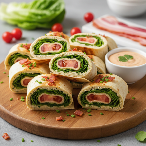 Savory BLT Tortilla Rolls recipe