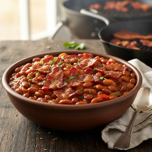 Savory Bacon-Infused Baked Beans recipe