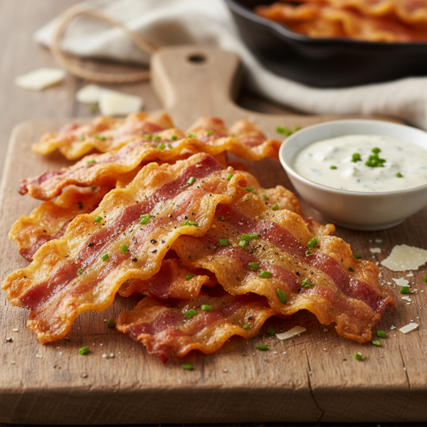 Savory Bacon-Parm Crisps recipe