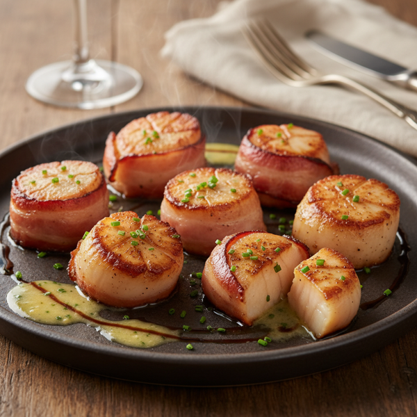Savory Bacon-Wrapped Scallops Delight recipe
