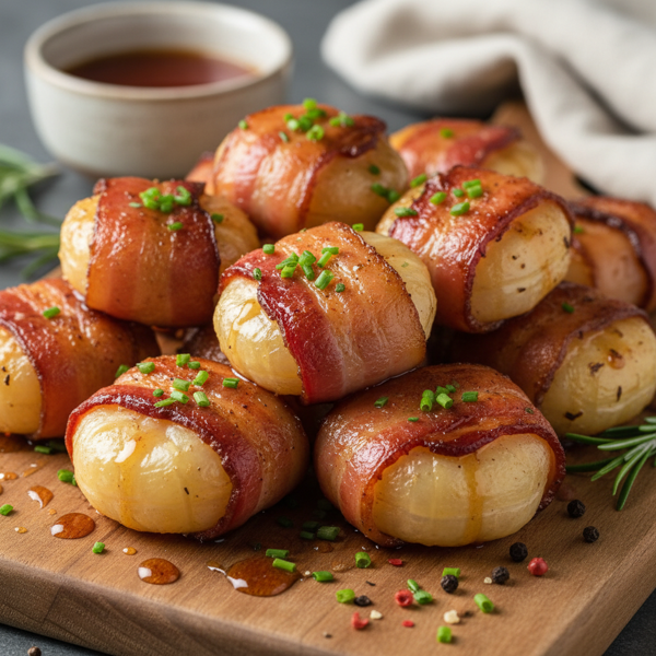 Savory Bacon-Wrapped Water Chestnuts recipe