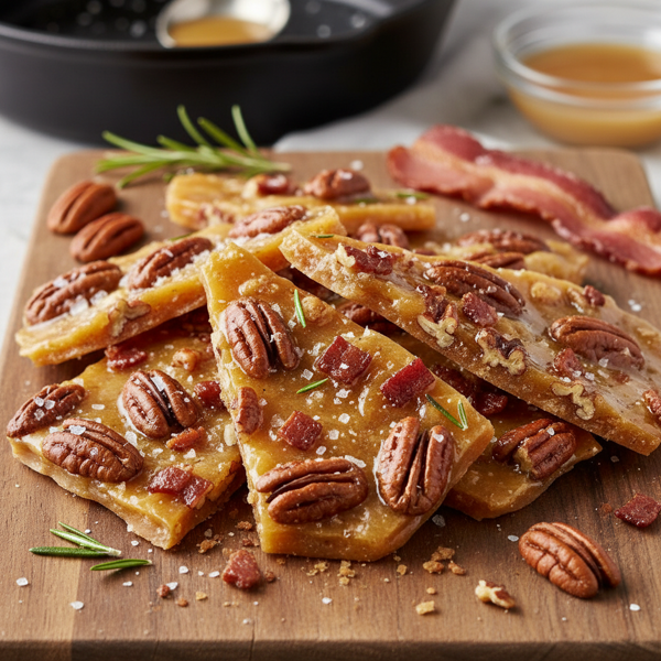 Savory Bacon Pecan Brittle recipe