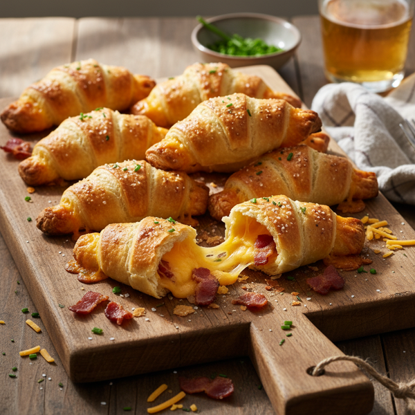 Savory Bacon & Cheddar Crescent Pockets recipe