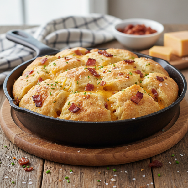 Savory Bacon & Cheddar Pull-Apart Biscuits recipe