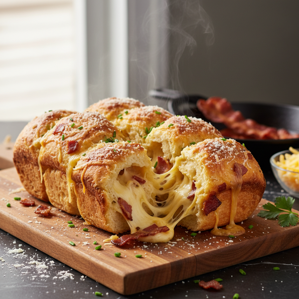 Savory Bacon & Cheese Pull-Apart Bread recipe
