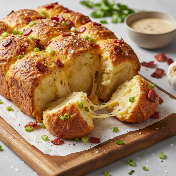 Savory Bacon and Cheese Monkey Bread recipe