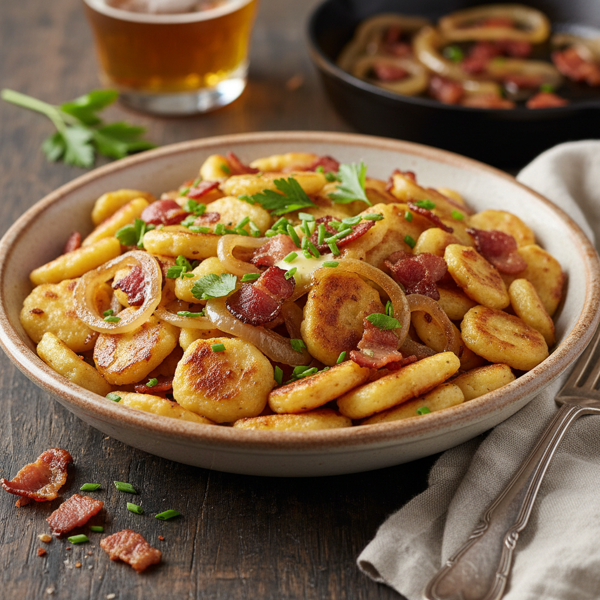 Savory Bacon and Onion Spaetzle Delight recipe