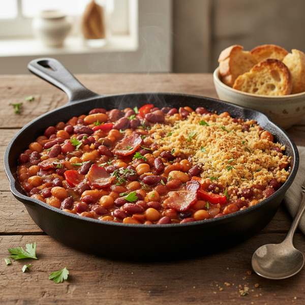 Savory Baked Bean Medley recipe