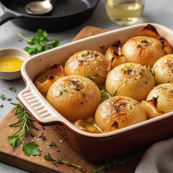 Savory Baked Buttered Onions recipe