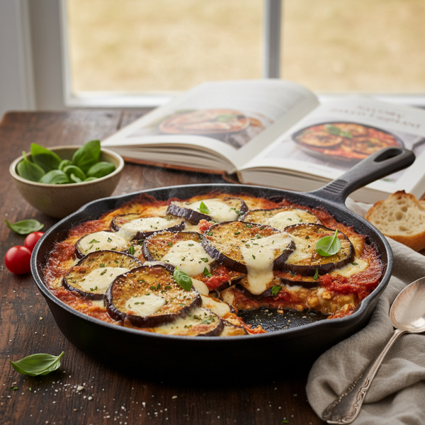 Savory Baked Eggplant Parmesan Delight recipe