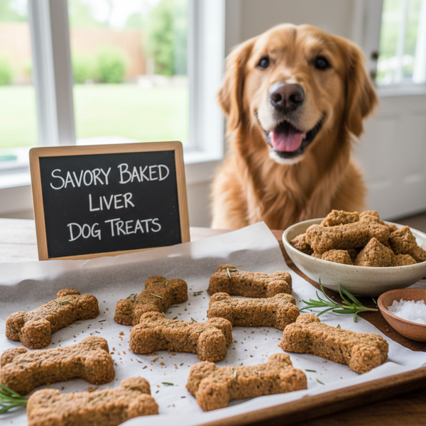 Savory Baked Liver Dog Treats recipe