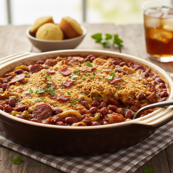 Savory Baked Red Beans Delight recipe