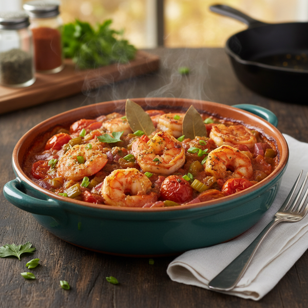 Savory Baked Shrimp Creole Delight recipe