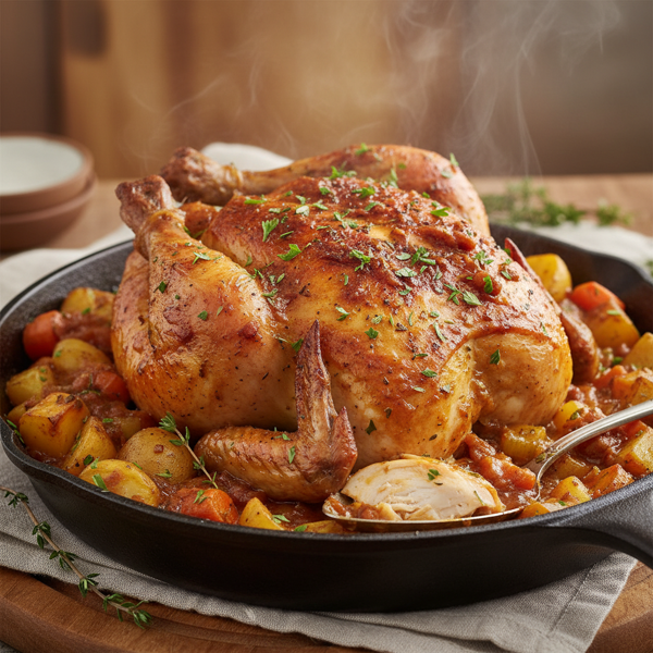 Savory Baked Smothered Chicken recipe