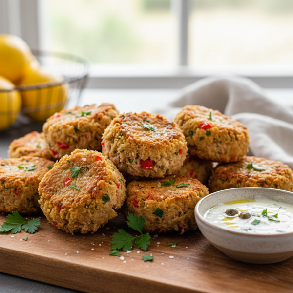 Savory Baked Tuna Protein Bites recipe