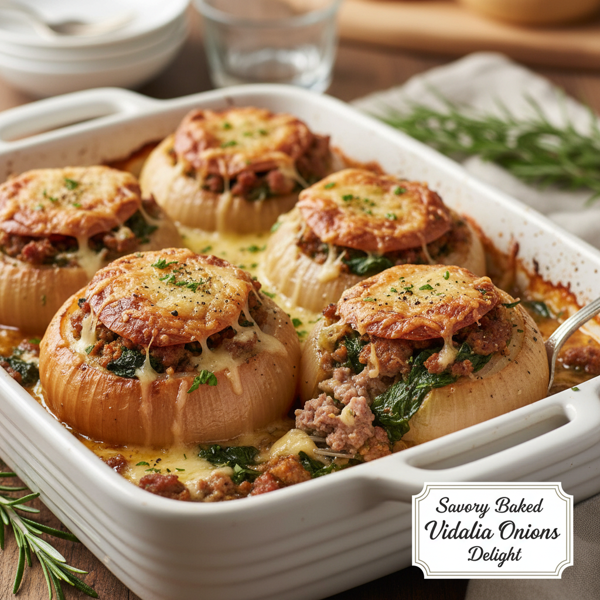 Savory Baked Vidalia Onions Delight recipe