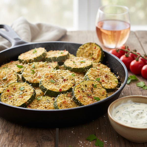 Savory Baked Zucchini Rounds recipe
