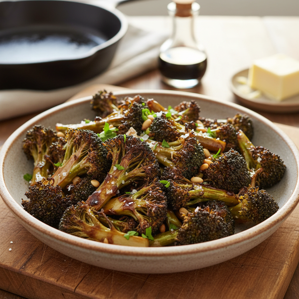 Savory Balsamic-Butter Broccoli recipe