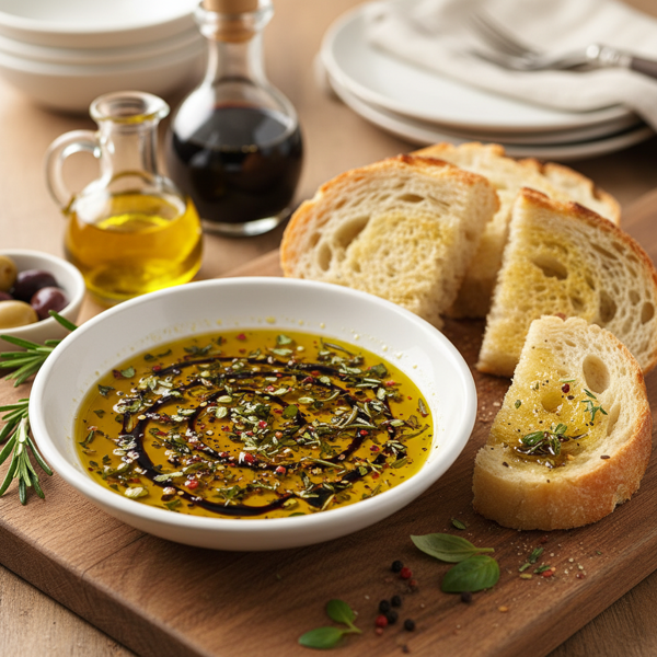 Savory Balsamic Herb Dipping Oil recipe