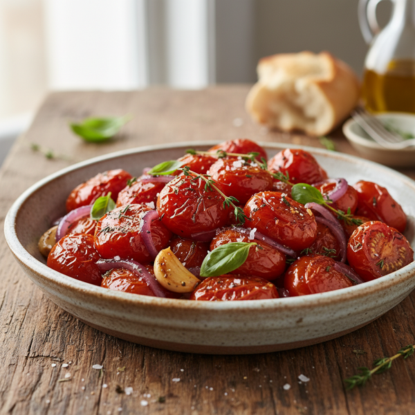 Savory Balsamic Roasted Plum Tomatoes recipe
