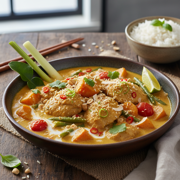 Savory Bangkok Chicken Coconut Curry recipe