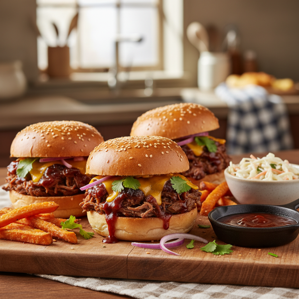 Savory Barbecue Beef Sliders recipe