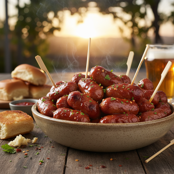 Savory Barbecue Cocktail Franks recipe