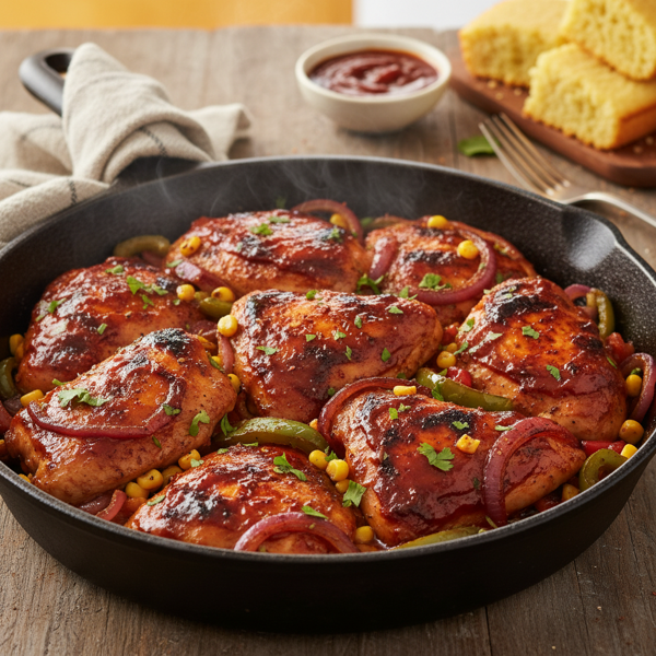 Savory Barbecue Skillet Chicken Delight recipe