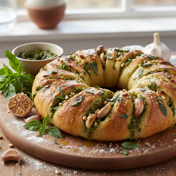 Savory Basil & Roasted Garlic Pesto Burst recipe