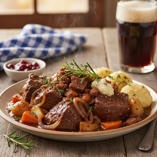 Savory Bavarian Beef Pot Roast recipe