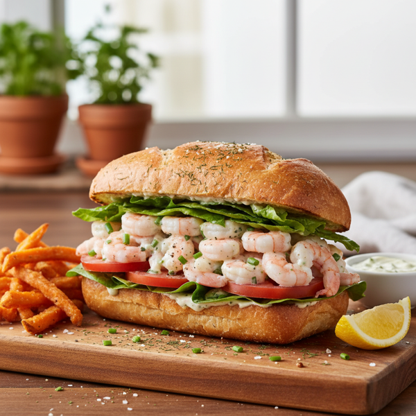 Savory Bay Shrimp Delight Sandwich recipe