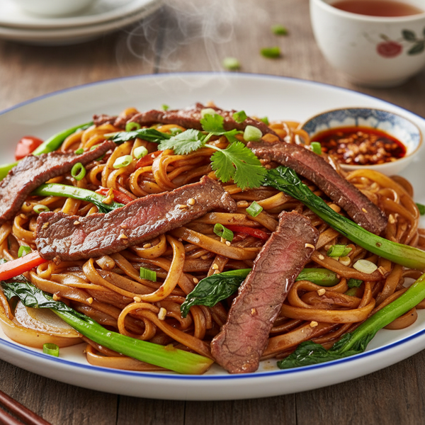Savory Beef Chow Fun recipe
