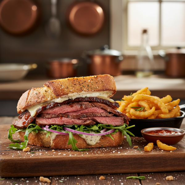 Savory Beef Delight Sandwich recipe