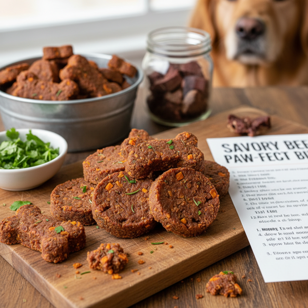 Savory Beef Dog Treats recipe