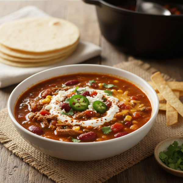 Savory Beef Enchilada Soup recipe