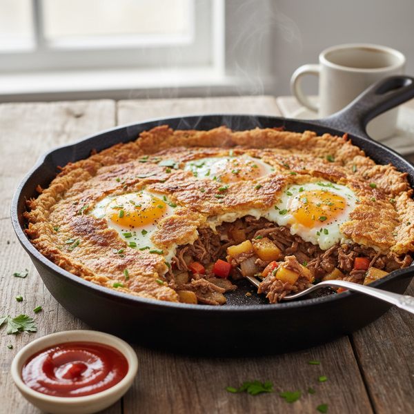 Savory Beef Hash with Crispy Crust recipe