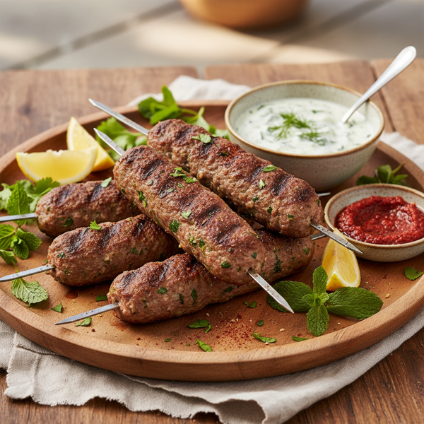 Savory Beef Kofta Skewers recipe
