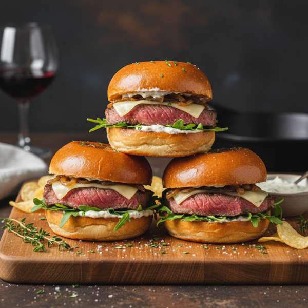 Savory Beef Tenderloin Sliders recipe