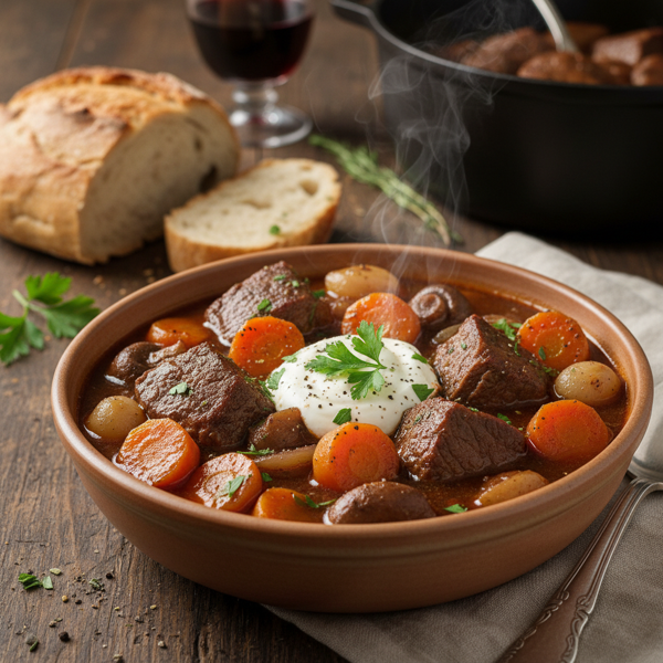 Savory Beef & Carrot Delight Stew recipe