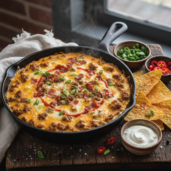 Savory Beef & Cheese Dip recipe
