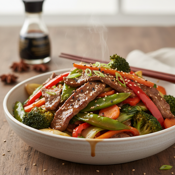 Savory Beef & Vegetable Stir Fry recipe