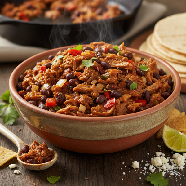 Savory Beef and Bean Burrito Filling recipe