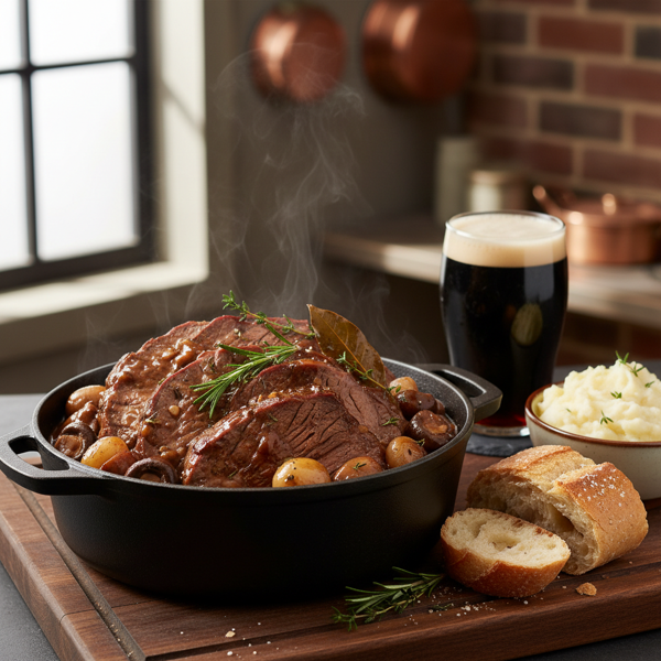 Savory Beer-Braised Chuck Roast in the Pressure Cooker recipe