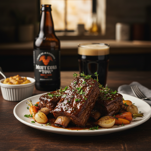 Savory Beer-Braised Short Ribs recipe