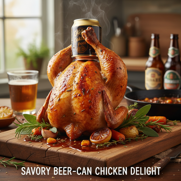 Savory Beer-Can Chicken Delight recipe